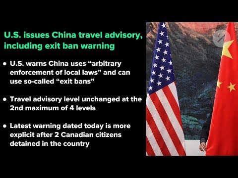 us issues travel warning to china