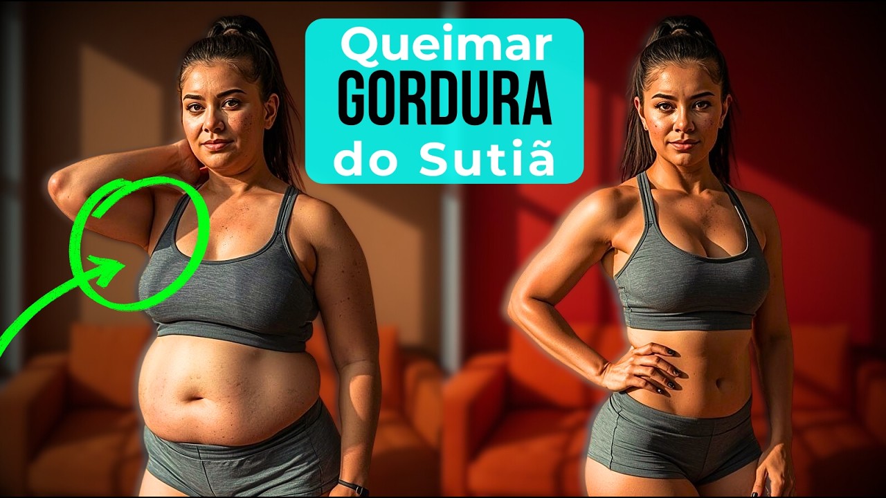 6 movimentos para Queimar a GORDURINHA DO SUTIÃ Rápido (Sem Pesos e Sem Pular!)