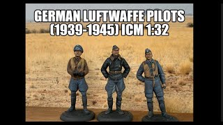 German Luftwaffe Pilots (1939-1945) ICM 1:32 Unboxing and painted by me
