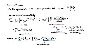QUANTUM MECHANICS - Time-dependent dynamics: Transitions