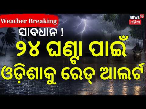 ୨୪ ଘଣ୍ଟା ପାଇଁ ଓଡ଼ିଶାକୁ ରେଡ୍‌ ଆଲର୍ଟ | IMD Issues Red Alert For Odisha | Heavy Rainfall Expected