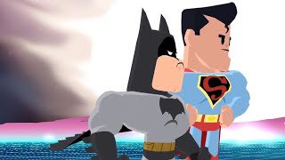 Fan Requested!! 40 mins (1940's Superman & 1966's Batman Vs Cpu | Teeny Titans Go! Figure)