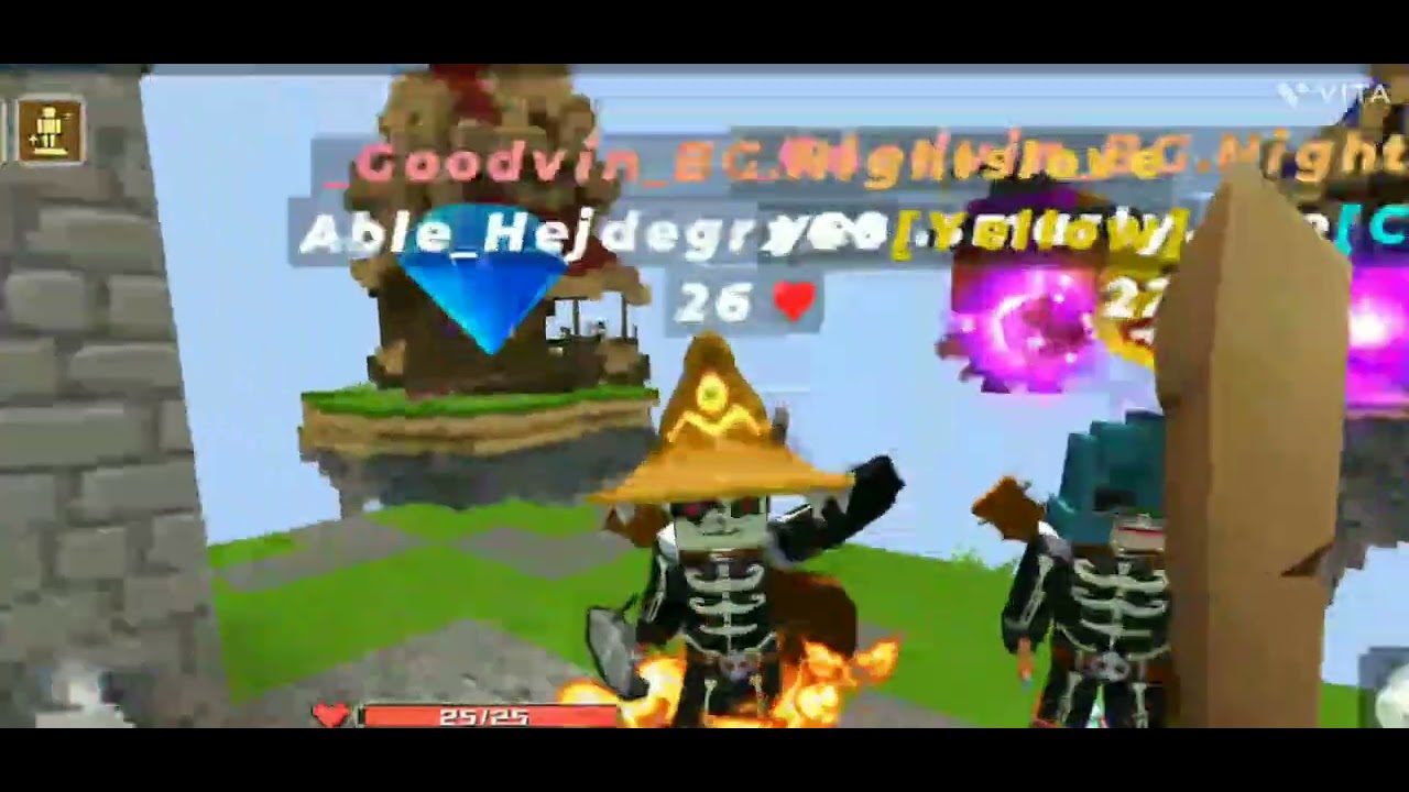 Playing Bed Wars Mobile Solo Youtube