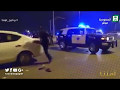 شاهد مطاردة عنيفة في السعودية بين دورية شرطة وحرامي سيارات ..  شاهد ماذا حدث في النهاية !