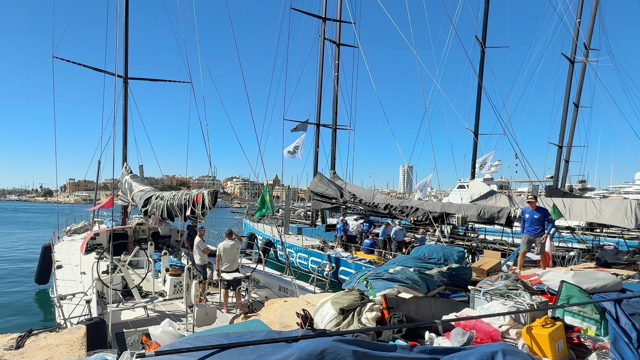 ⁣Rolex Middle Sea Race | Manoel Island Dock Walk