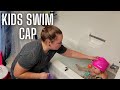 2 pack of swim caps for kids