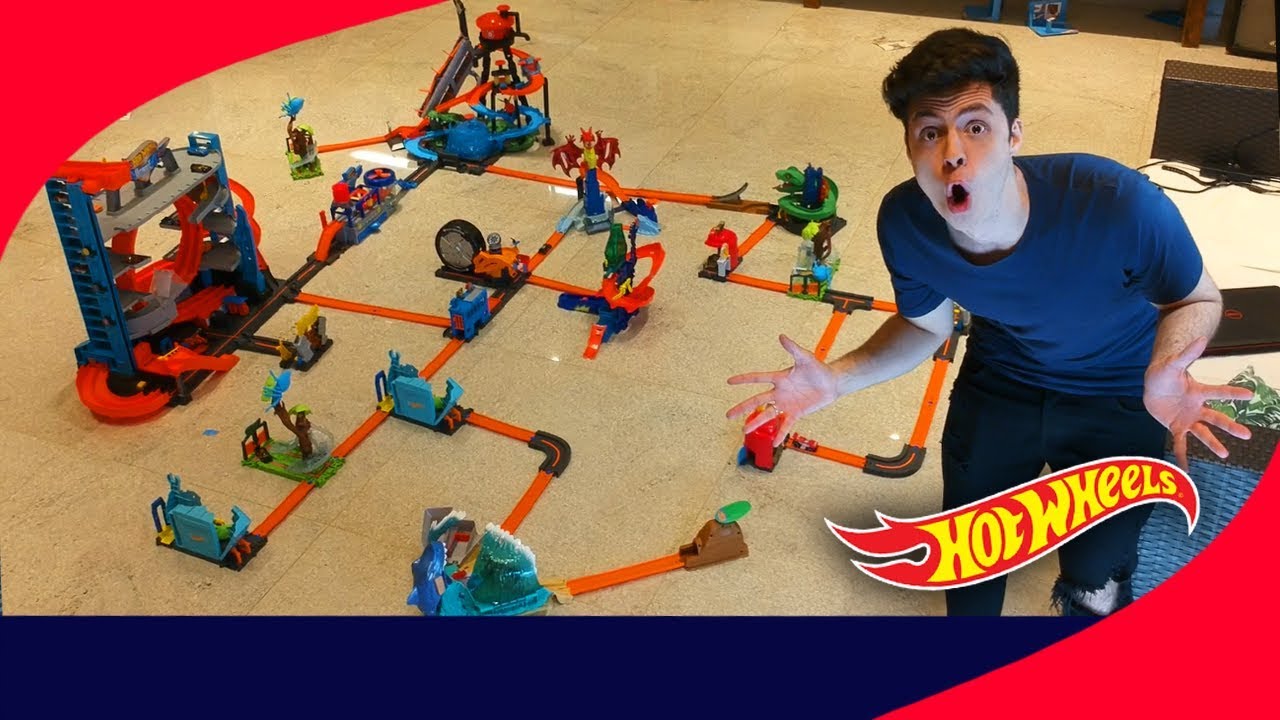 FIZ UMA CIDADE DE BRINQUEDO DA HOT WHEELS GIGANTE! vlogs in spanish