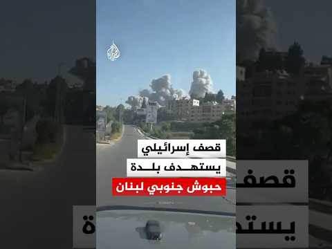 قصف إسرائيلي يستهدف بلدة حبوش بقضاء النبطية جنوبي لبنان