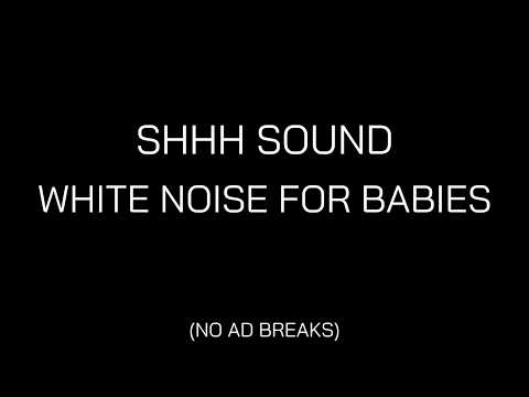 Baby Sleep White Noise 🤍 Shhh Sounds to Calm Crying & Colic | 10 Hours No Ads