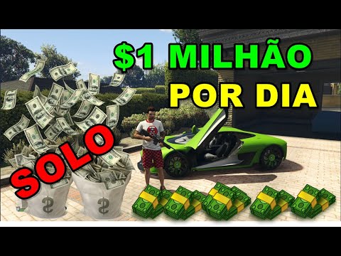 GTA V ONLINE COMO GANHAR DINHEIRO SOLO $1 MILHÃO POR DIA E FICA RICO FAÇA MILHÕES INICIANTES!!