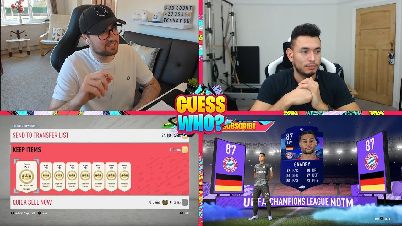 FIFA 20 | Guess Who Pack Opening vs OakelFish | 5 Round Thriller with INSANE UCL MOTM Pack Pull