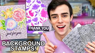 Card Making Ideas Using Background Stamps!