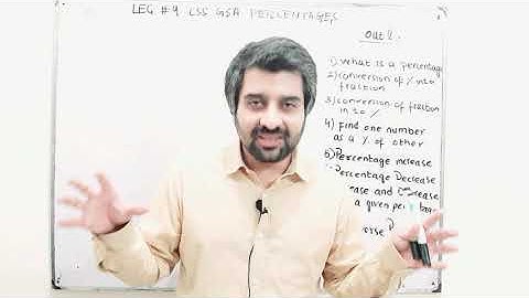 CSS General Ability Lecture Series Lec#9 Percentages