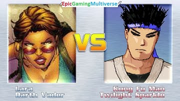 Twilight Sparkle And Kung Fu Man VS Lara Croft And Darth Vader In A MUGEN Match / Battle / Fight