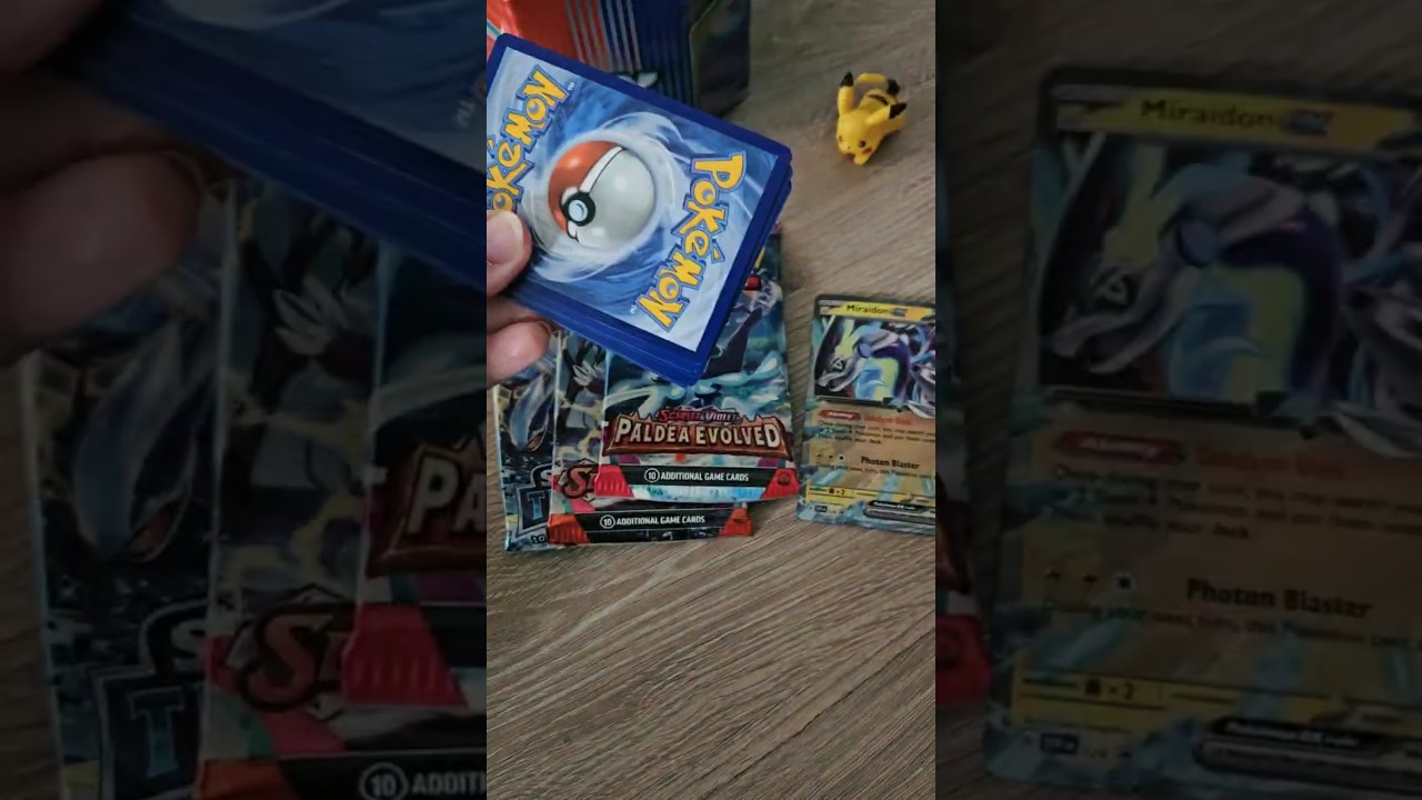 Miraidon Pokémon tin opening… insane pull?! 