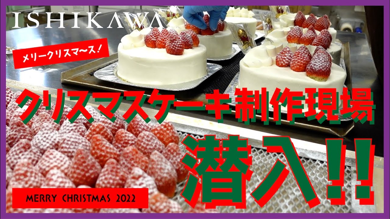 【潜入！？クリスマスケーキ制作現場】クリスマス直前！大忙しの現場に潜入。メリークリスマ〜ス！