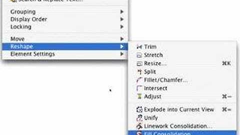 Linework and fill consolidation