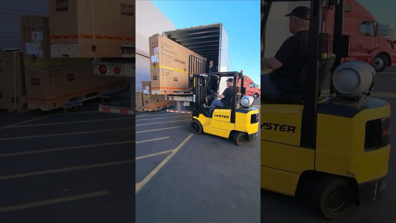Unloading a $300,000 Bosendorfer Piano  