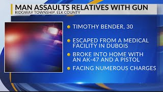 Elk County man assaults relatives with gun