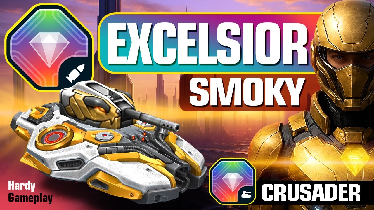 SMOKY Excelsior & Crusader Excelsior + Booster Drone 👊 Hardy || Tanki Online 2025 (Gameplay)