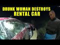 Bodycam DUI Arrest - Drunk 23-Year-Old Destroys Rental Car on New Year's Day