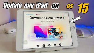 How to Update any iPad on iPad os15 || How to install iPad os 15 beta profile     Iin any iPad