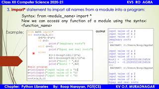 Python Libraries Part   II