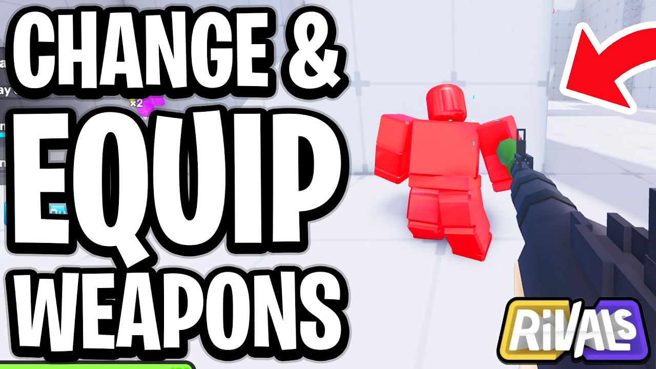 Hand Gun Rivals How to Change and Equip Weapons in Rivals Roblox - Full Guide - YouTube
