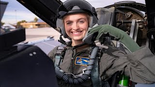 Female Fighter Pilots Fly F-16D Fighting Falcon | Miss America Flight | 2nd Lt. Madison Marsh