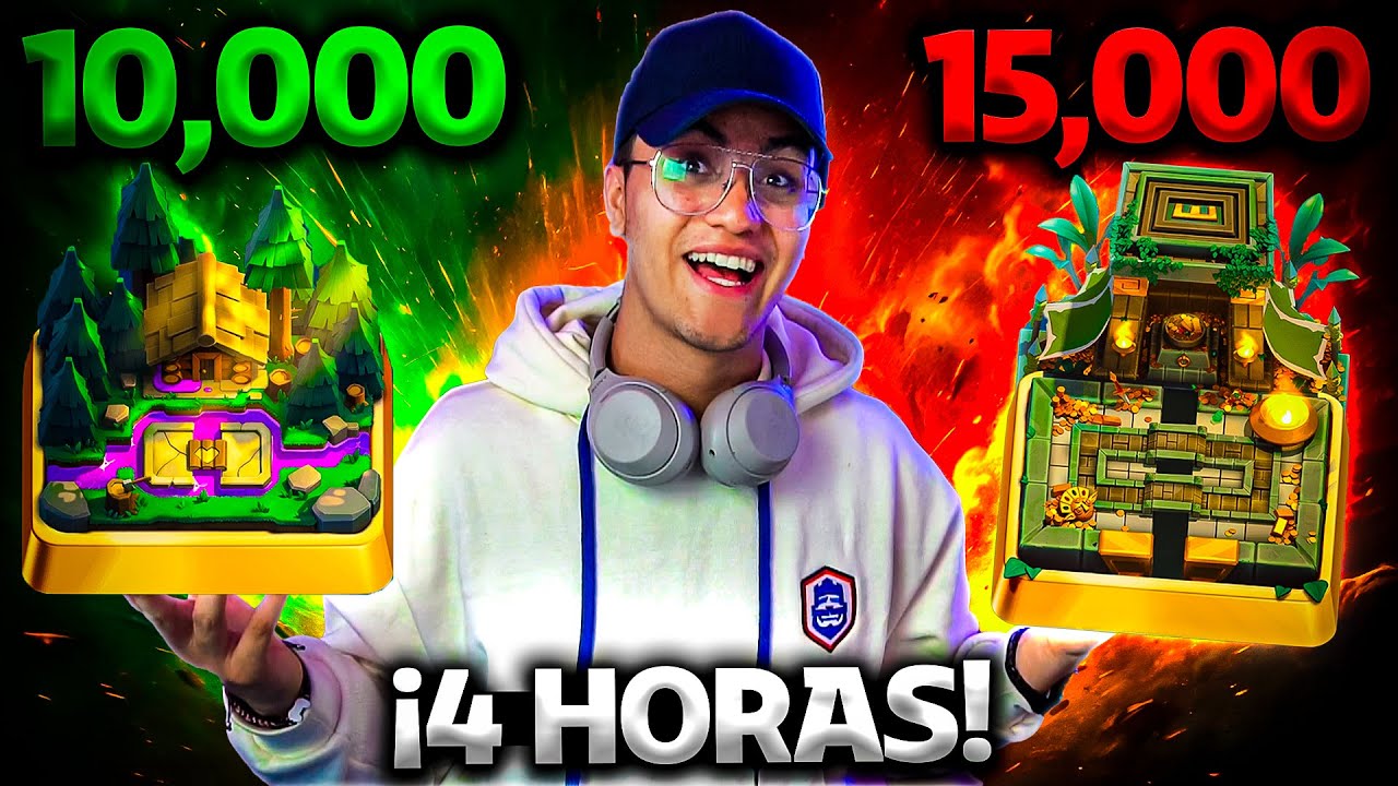 SUBIENDO +5,000 COPAS en 4H 🏆❗(el mejor mazo) CLASH ROYALE - YoSoyRick