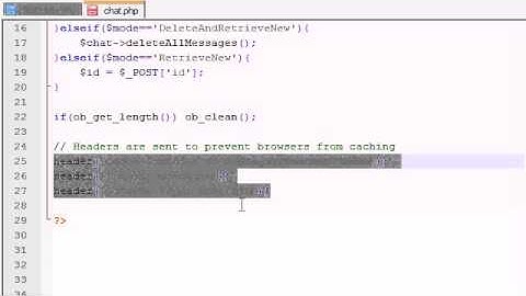 AJAX Chat Tutorial - 15 - Deleting and Getting New Messages