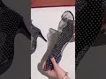 صندل شبكي إيطالي فاق التهوية مع كعب سميك 9 سم