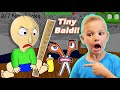 Mini Baldi Chasing Me In Baldi's HomeSchool With Arts And Crafts! Funny Dad, Az, And Canyon Skit!