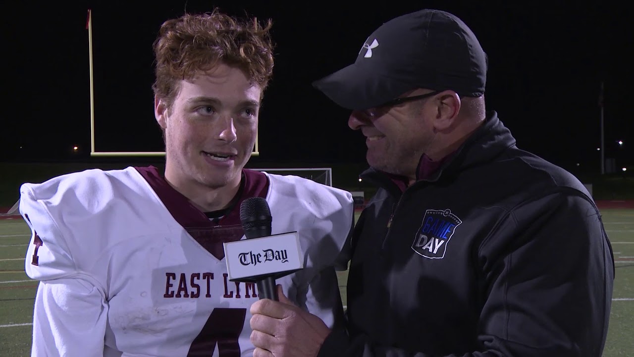 Noah Perry postgame, East Lyme 26, New London 19 YouTube