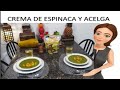 CREMA DE ESPINACA Y ACELGA #recetas  #sopa