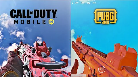 PUBG MOBILE VS CALL OF DUTY MOBILE 2020 GUN COMPARISON | PUBGM VS CODM |