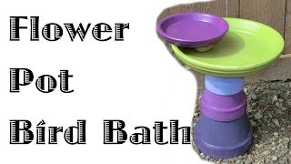 Flower Pot Bird Bath instructions at http://www.thriftyfun.com/tf47563676.tip.html Subscribe! https://goo.gl/2kcBM9 Visit ThriftyFun on 