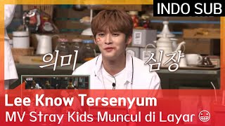 Lee Know Tersenyum Stray Kids Muncul di Layar 😁 #IdolSongDictationContest2 🇮🇩SUB INDO🇮🇩