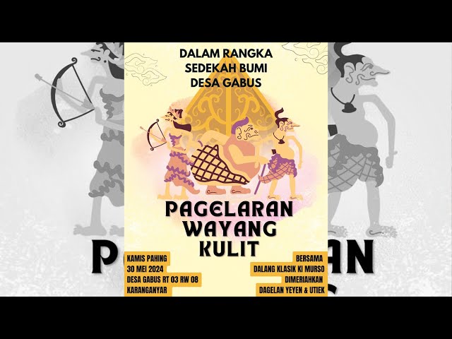 🔴 LIVE STREAMING PAGELARAN WAYANG KULIT DALAM RANGKA SEDEKAH BUMI DESA GABUS KARANGANYAR PATI class=