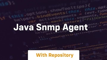java snmp agent