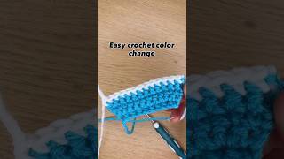 Easy crochet color change 🧶 #crochet #knitting #hobby #handmade #craft #crochet tutorial #diy