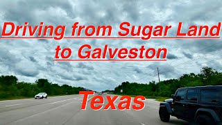 Scenic Drive from Sugar Land to Galveston: A Cloudy Spring Day on Texas Highways