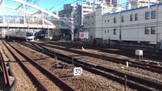 高速ジョイント音 横須賀線E217系15両+湘南新宿ラインE231系+E233系平沼橋高速通過
