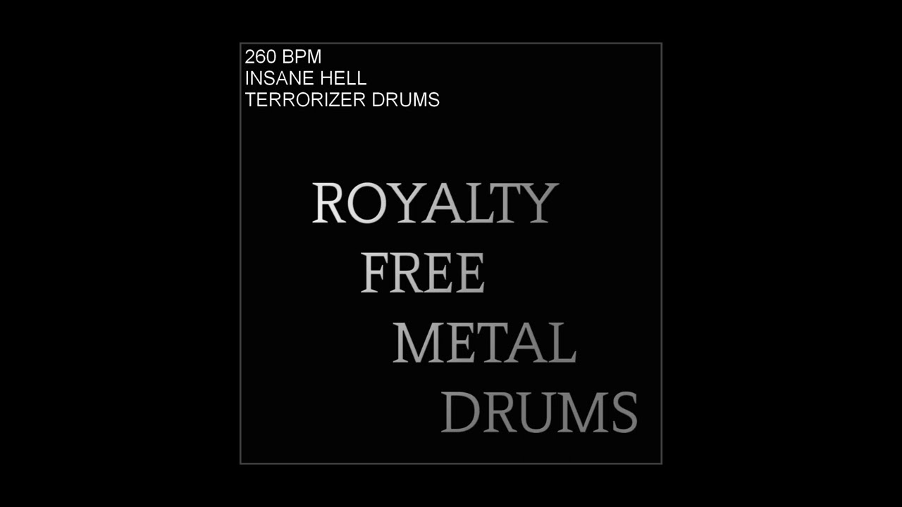 260 Bpm Insane Hell Terrorizer Drums Dark Black Metal drums 
