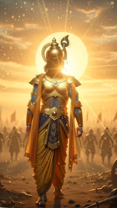 “When Krishna said – Don't be afraid, do your work! 🔱✨ jay shree Krishna #krishna #motivation #bh...