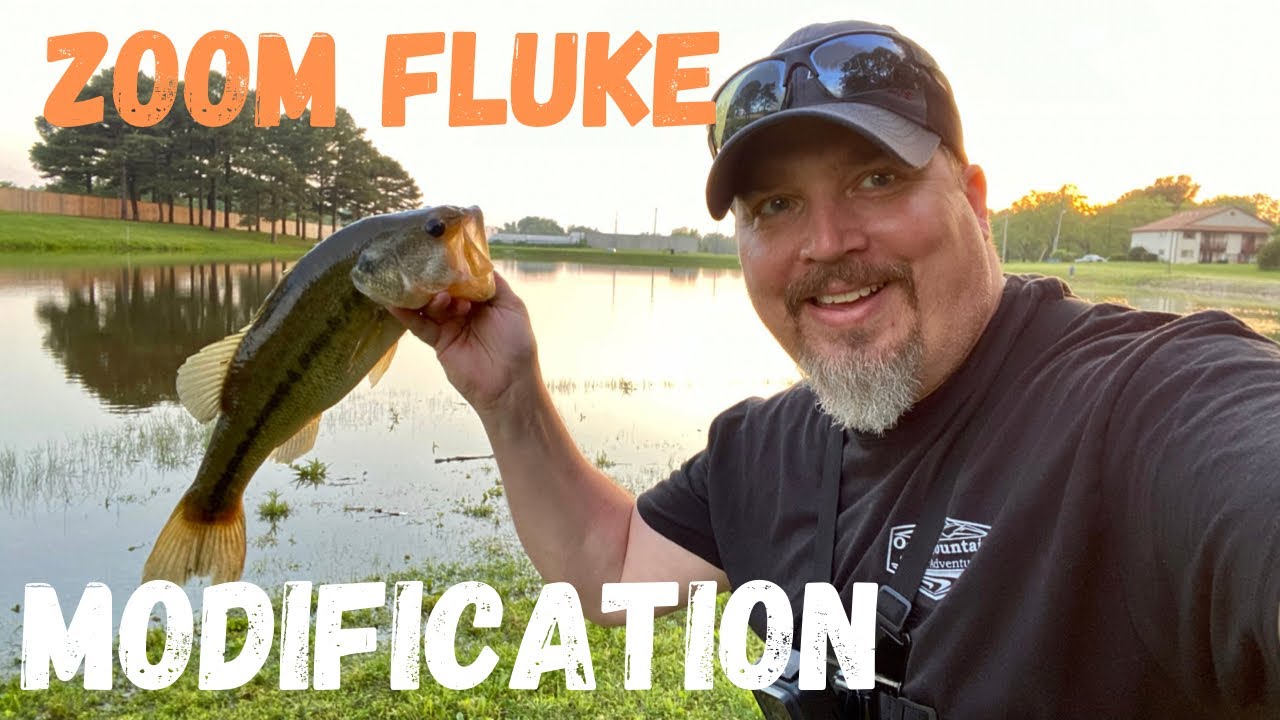 Fishing with the Zoom Super Fluke Modification in Public Lake 