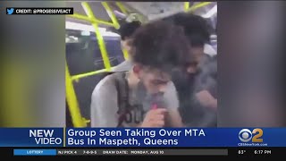 Video Shows A Group Of People Taking Over An MTA Bus In Queens