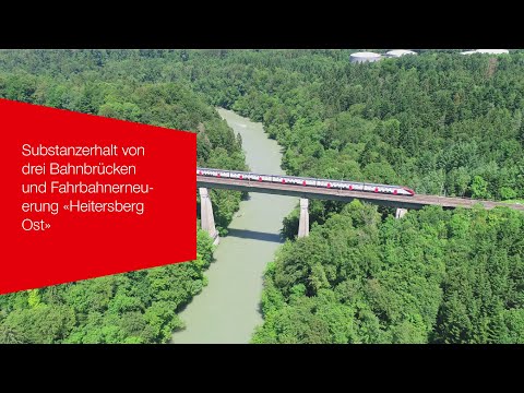 Substanzerhalt von drei Bahnbrücken und Fahrbahnerneuerung «Heitersberg Ost».