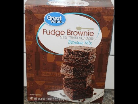 Great Value (Walmart Brand) Fudge Brownie - Brownie Mix Preparation & Review