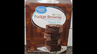 In this video, we are preparing and then reviewing the great value
(walmart brand) fudge brownie mix. was mailed to us from zack! other
places find u...